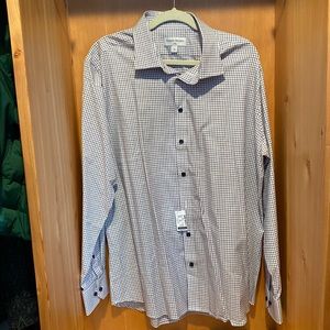 Mens dress shirt. Harry Rosen, NWT, size 18L slim fit